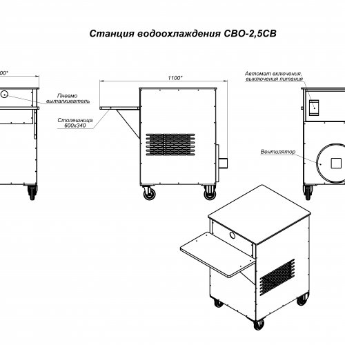 Станция  водоохлаждения СВО-2,5СB